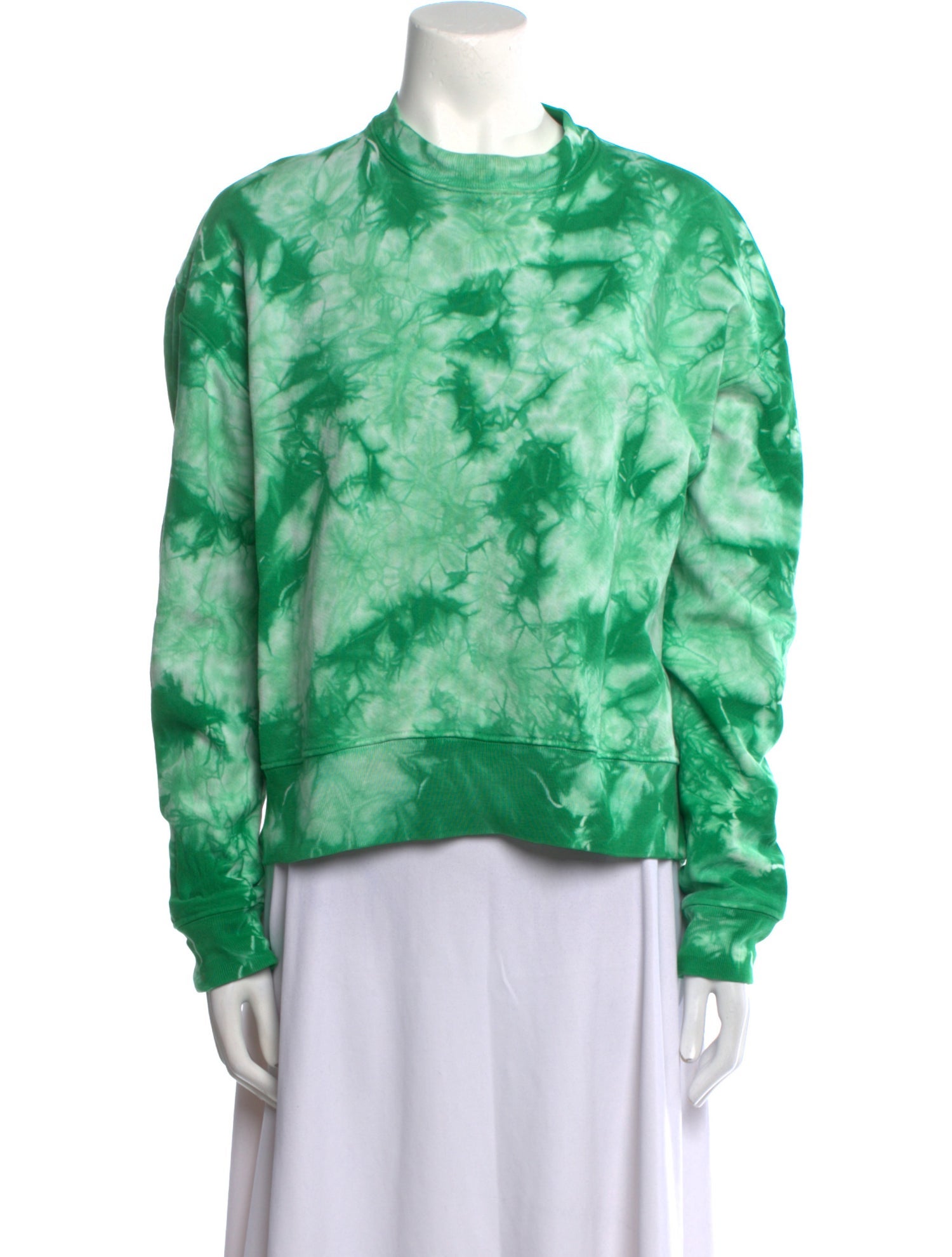 Proenza Schouler White Label Tie-Dye Print Crew Neck Sweatshirt