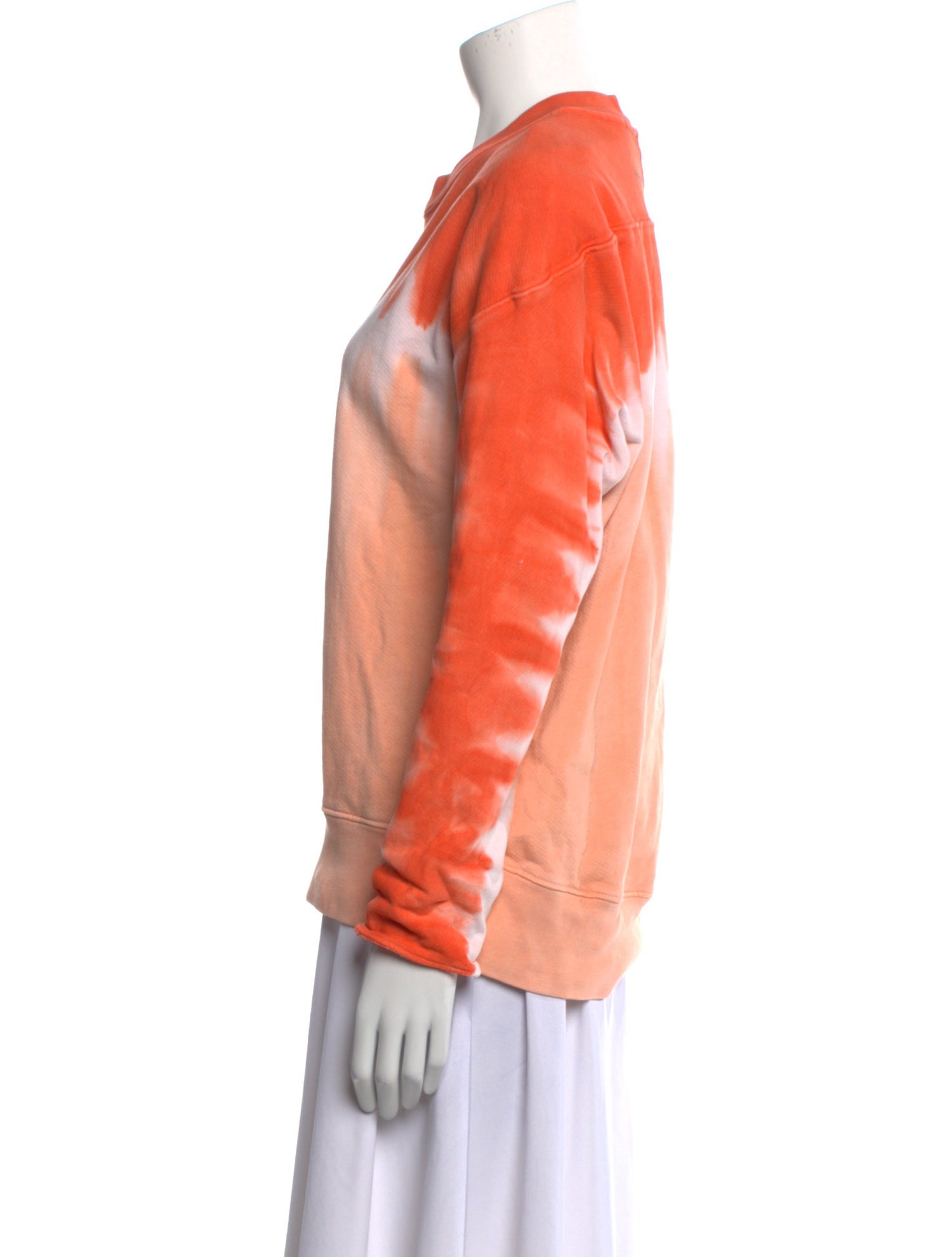 Proenza Schouler White Label Tie-Dye Print Crew Neck Sweatshirt