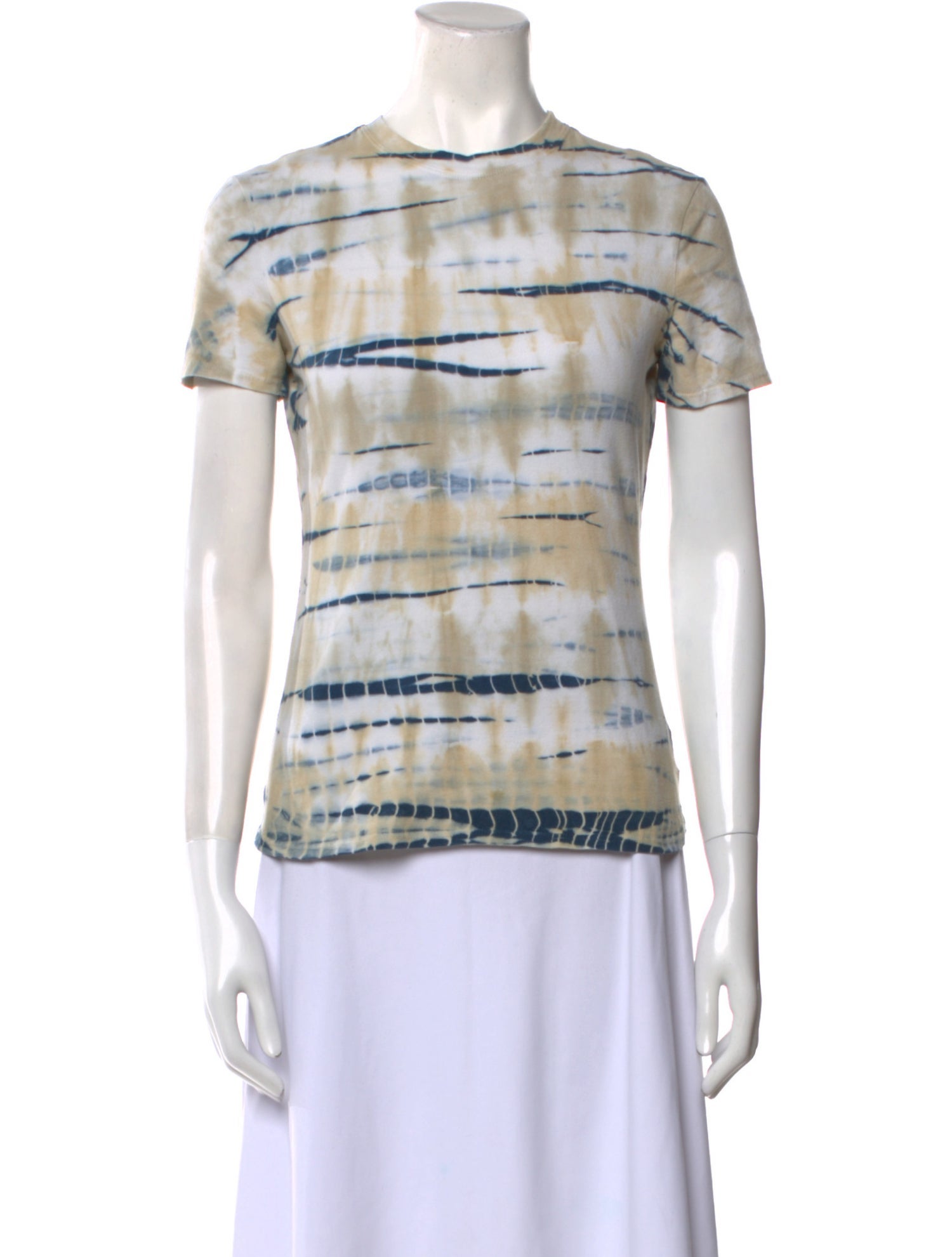 Proenza Schouler White Label Tie-Dye Print Scoop Neck T-Shirt
