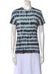 Proenza Schouler White Label Tie-Dye Print Crew Neck T-Shirt
