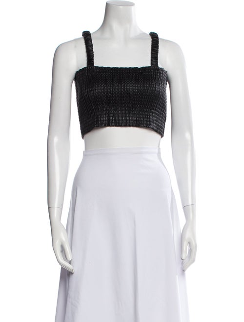 Proenza Schouler White Label Square Neckline Sleeveless Crop Top