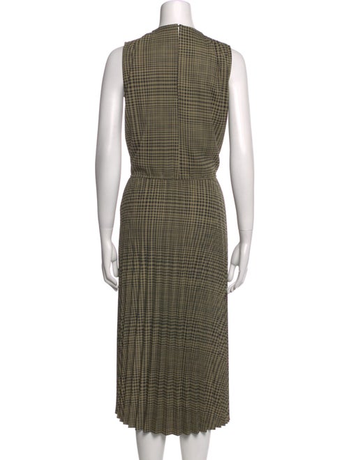 Proenza Schouler White Label Plaid Print Midi Length Dress