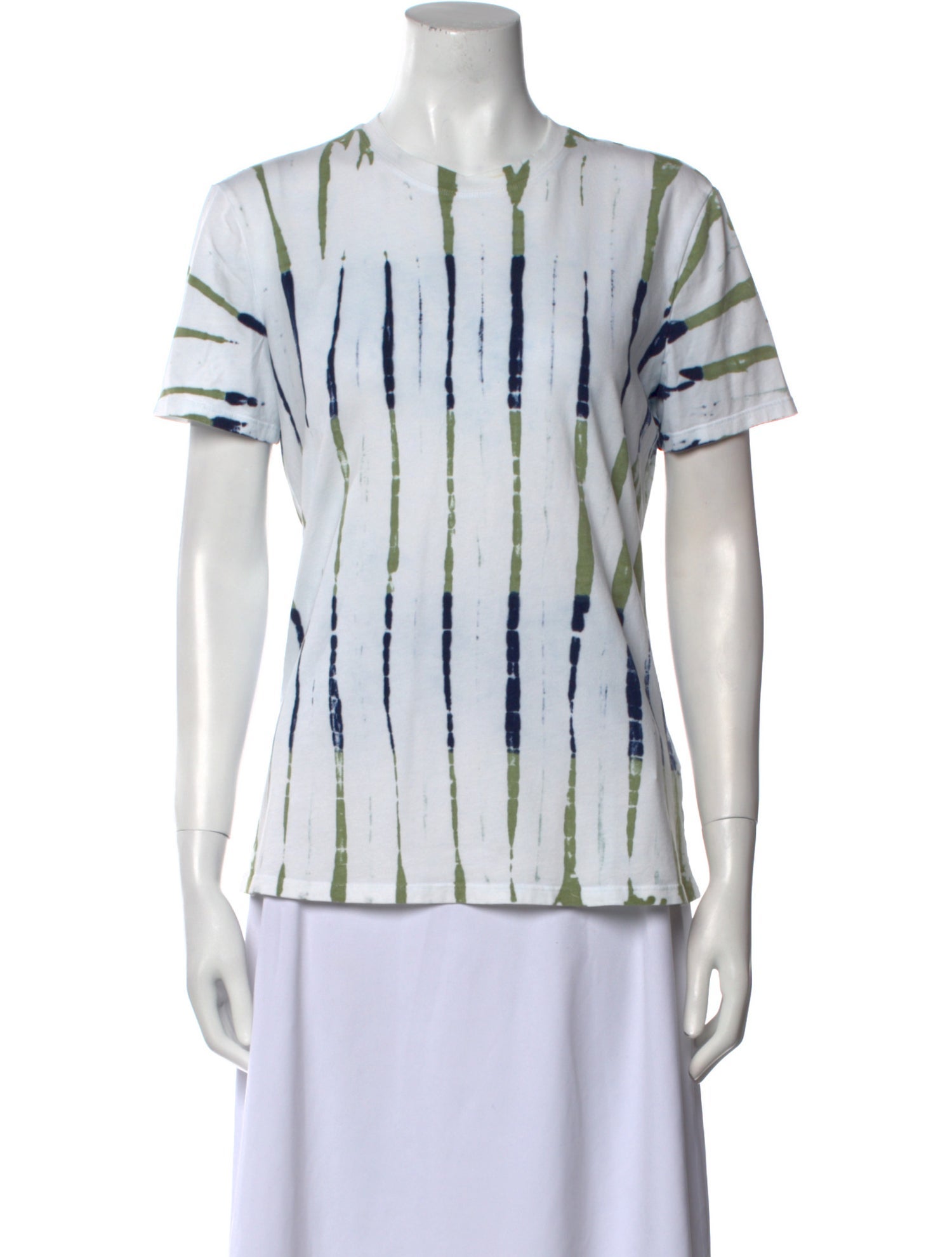 Proenza Schouler White Label Striped V-Neck T-Shirt