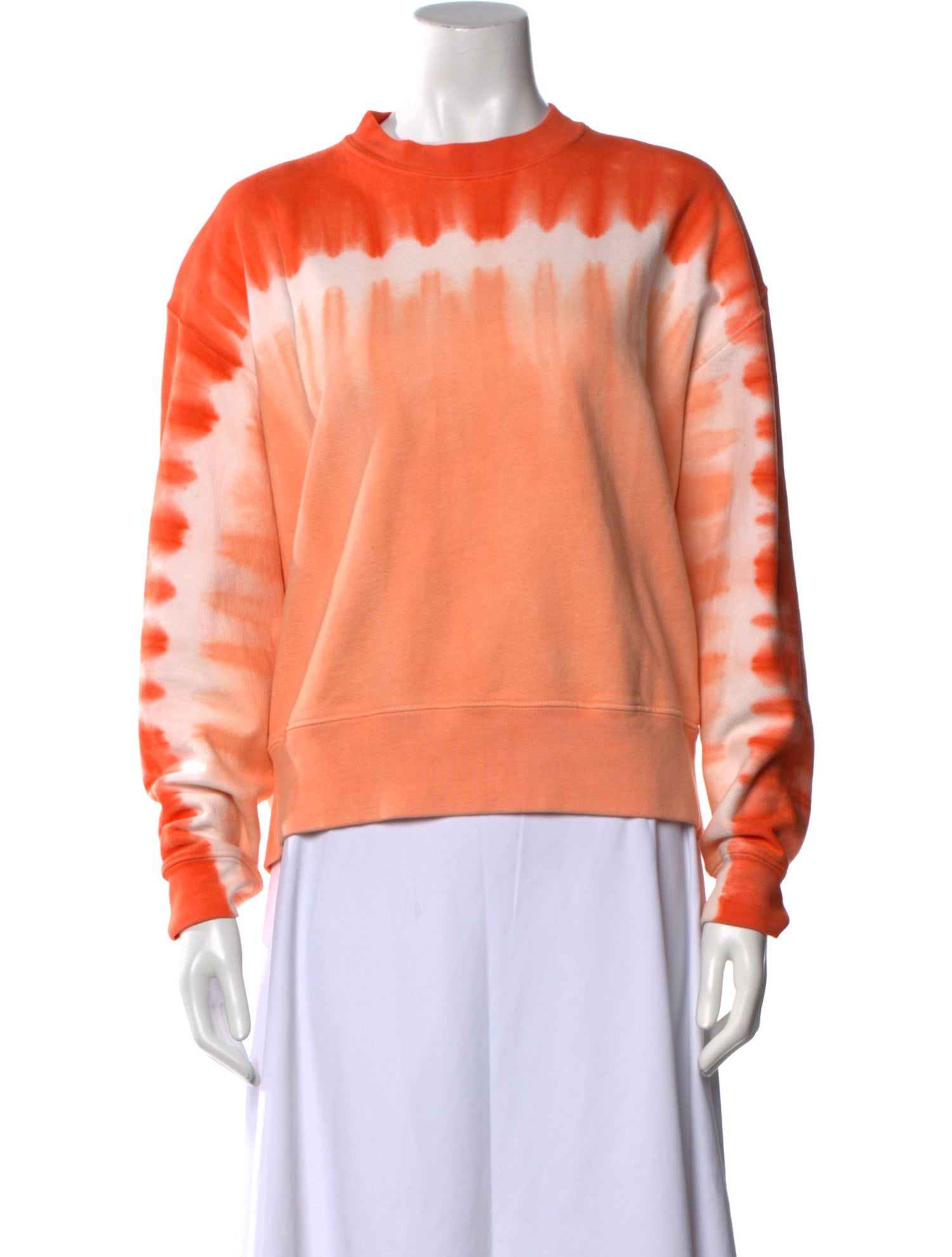 Proenza Schouler White Label Tie-Dye Print Crew Neck Sweatshirt