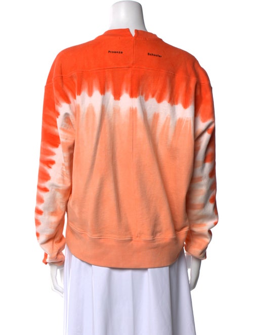 Proenza Schouler White Label Tie-Dye Print Crew Neck Sweatshirt