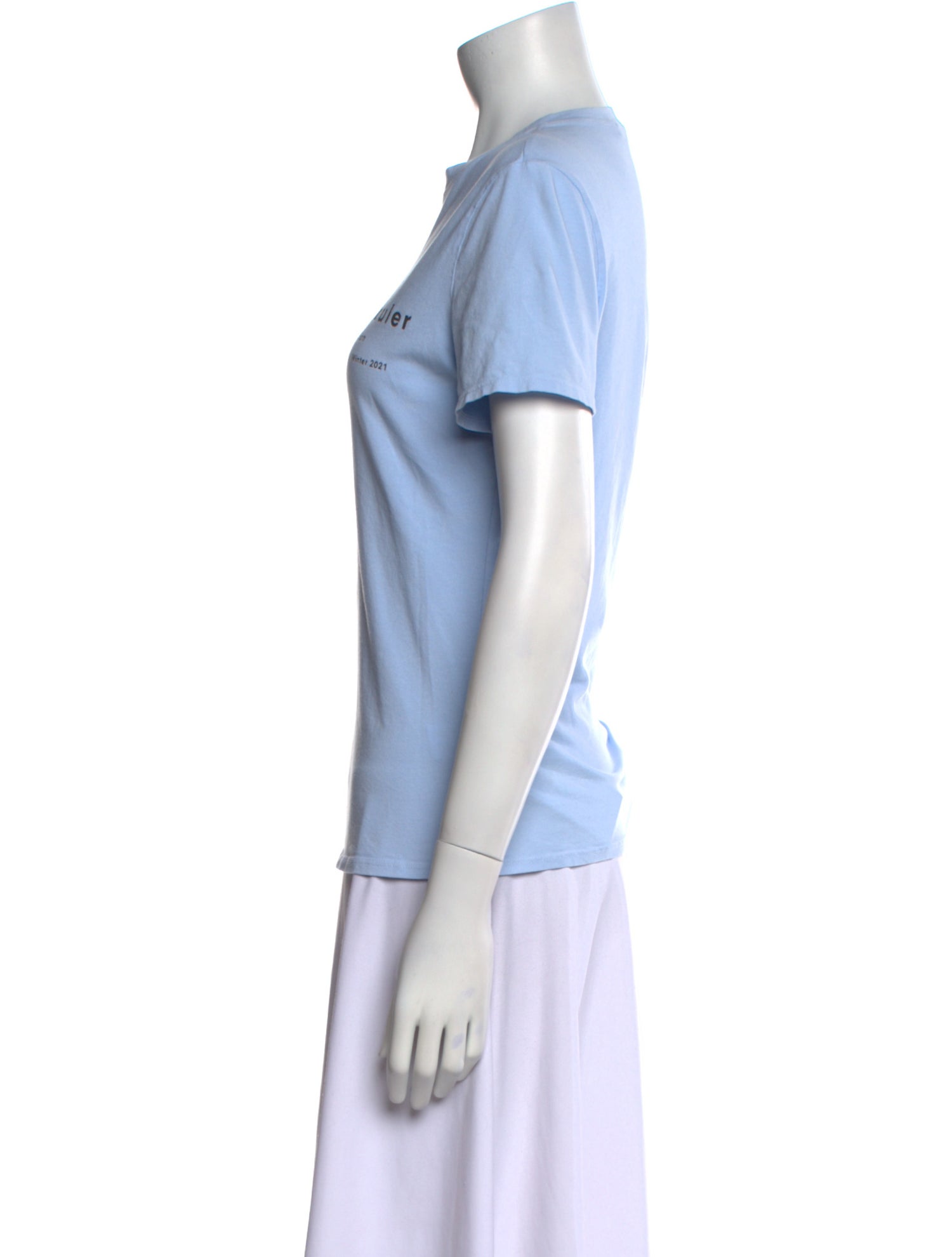 Proenza Schouler White Label Graphic Print Crew Neck T-Shirt