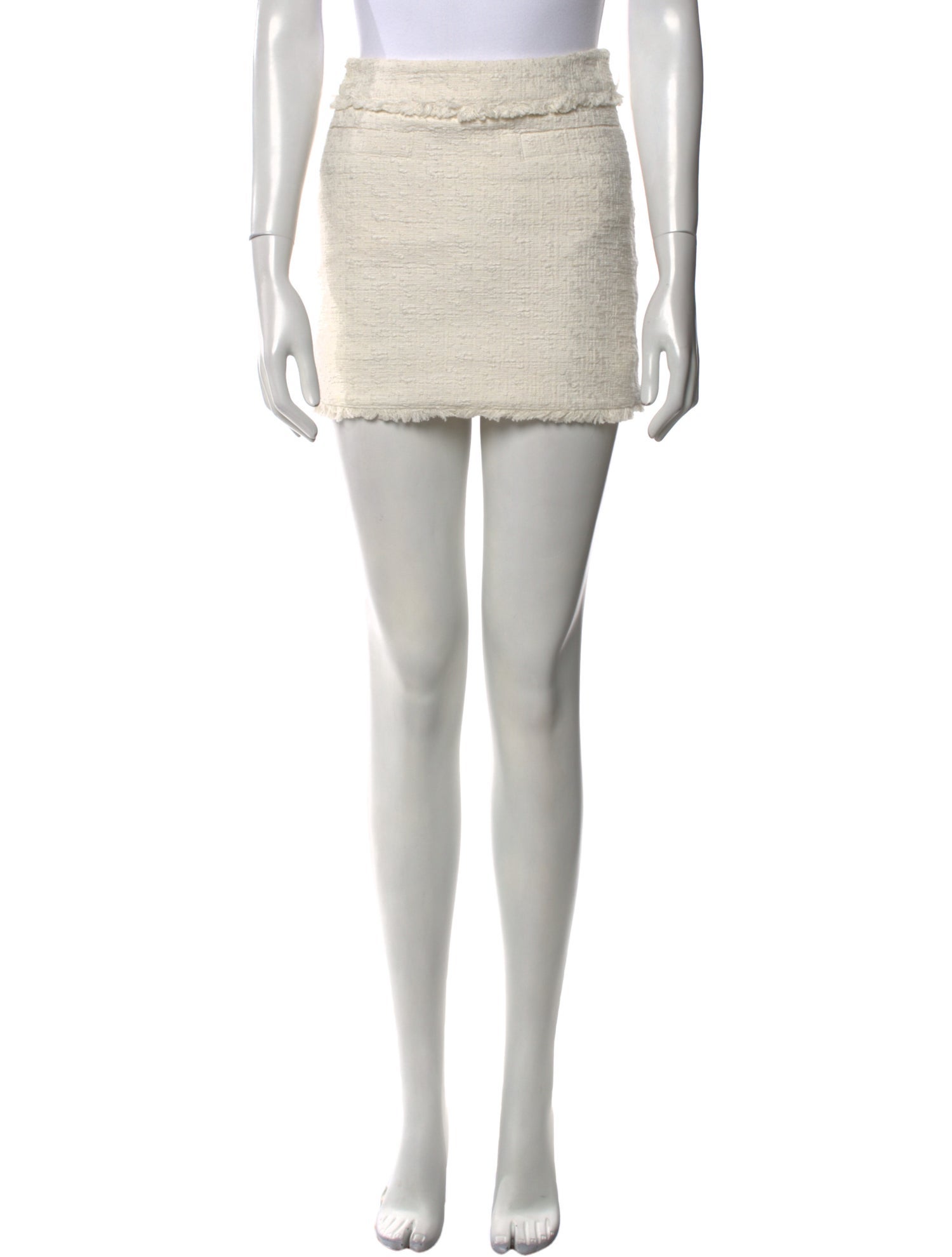 Proenza Schouler White Label Raw-Edge Trim Mini Skirt