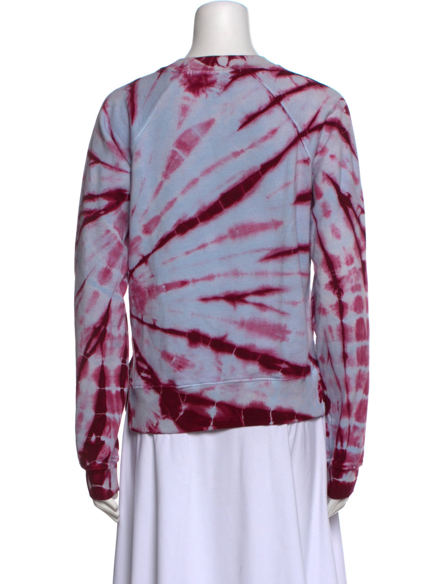 Proenza Schouler White Label Tie-Dye Print Crew Neck Sweatshirt
