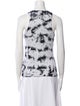 Proenza Schouler White Label Tie-Dye Print Scoop Neck Top