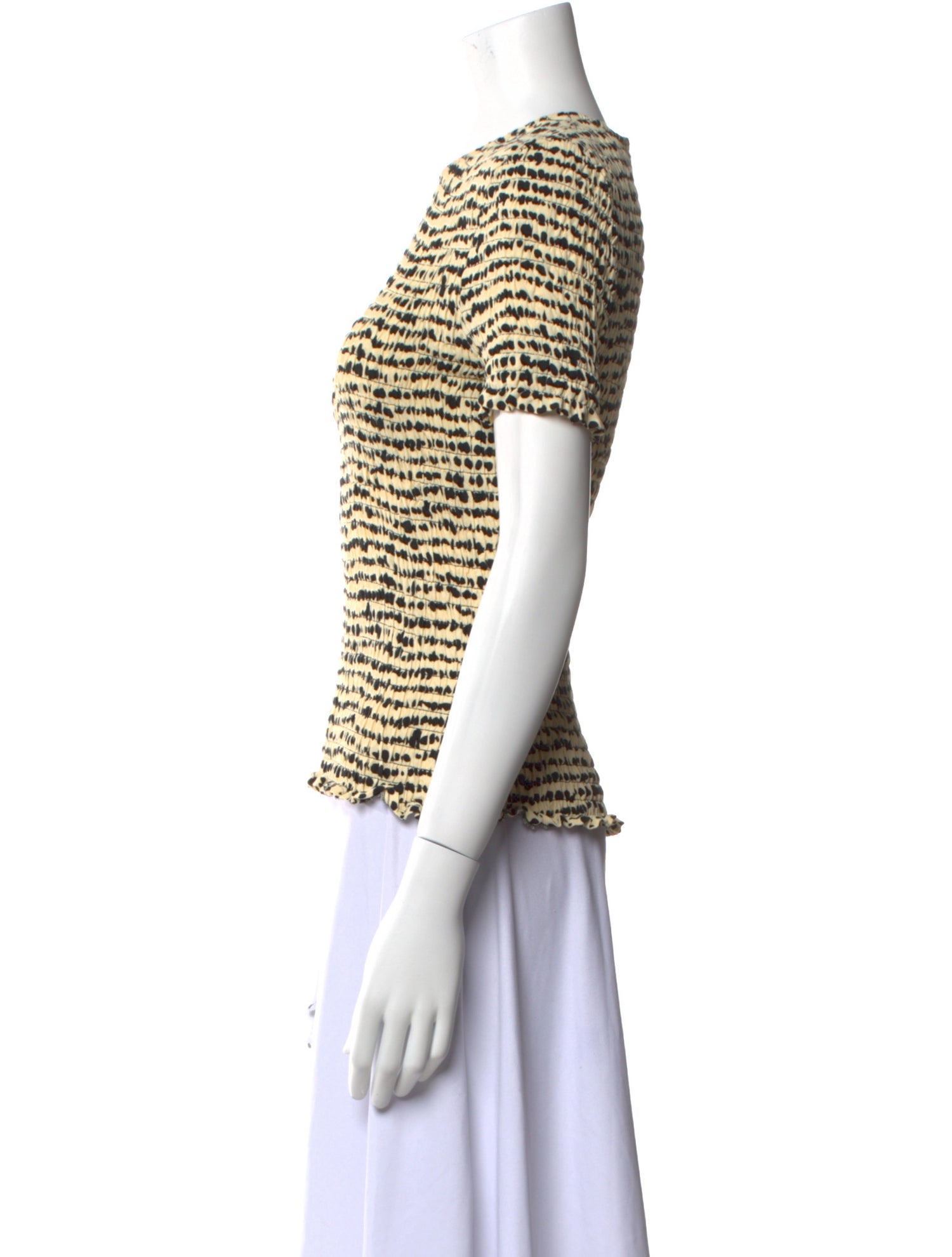 Proenza Schouler White Label Animal Print Crew Neck T-Shirt