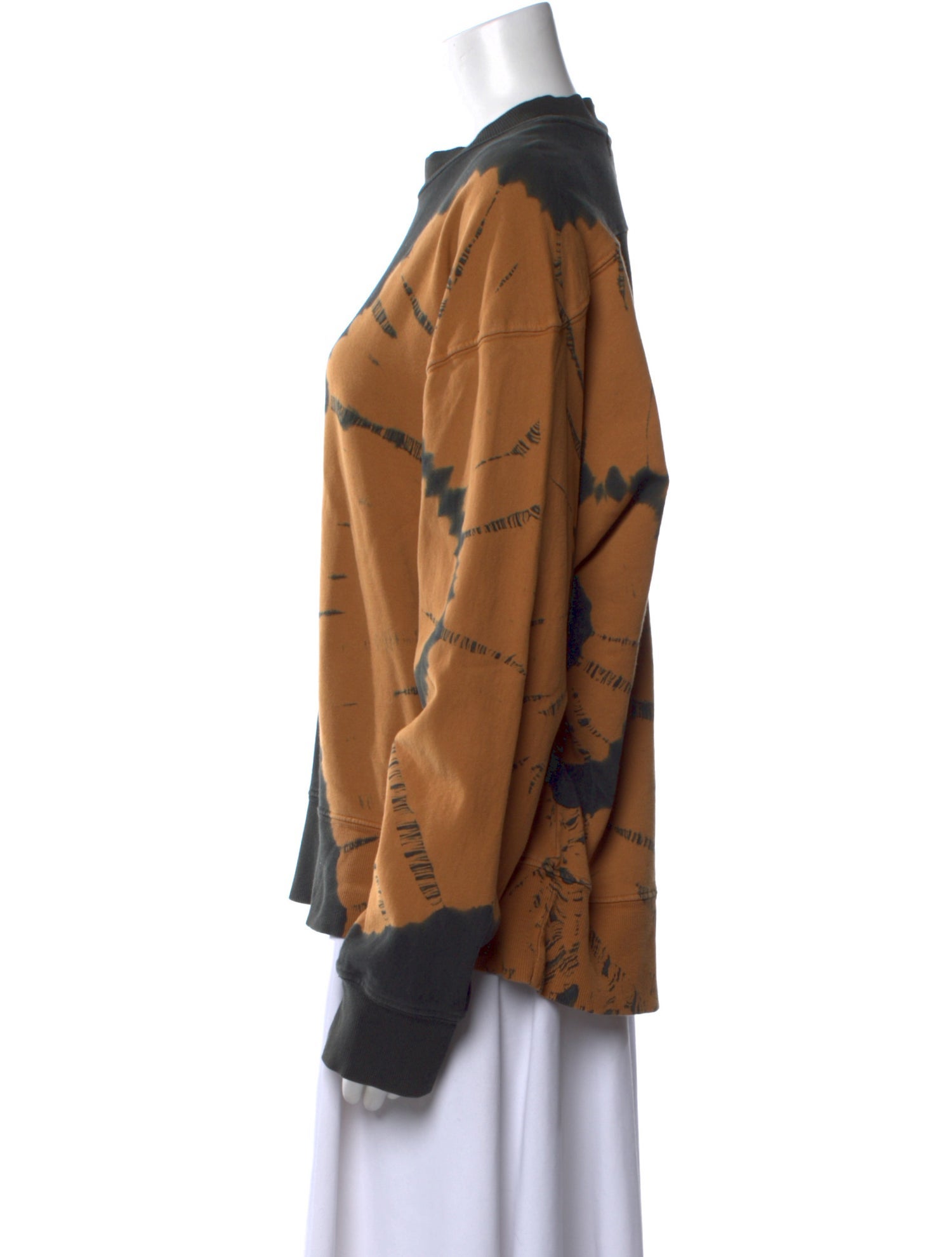 Proenza Schouler White Label Tie-Dye Print Crew Neck Sweatshirt