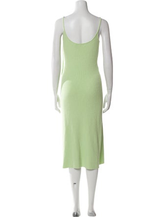 Proenza Schouler White Label Scoop Neck Midi Length Dress