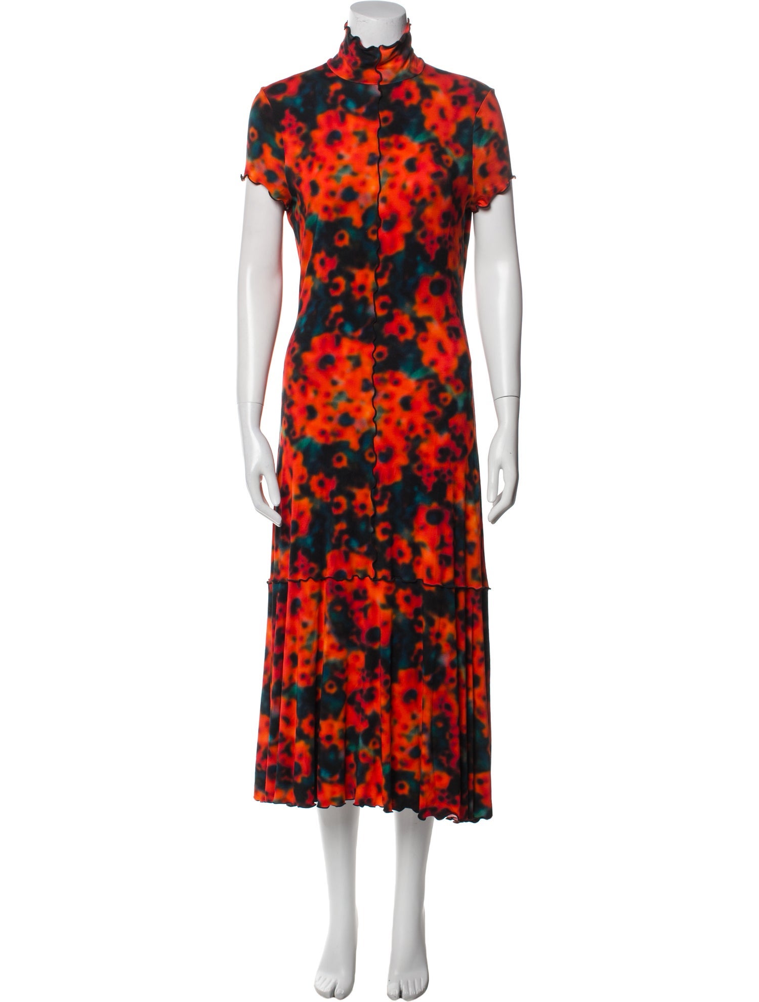 Proenza Schouler White Label Floral Print Long Dress