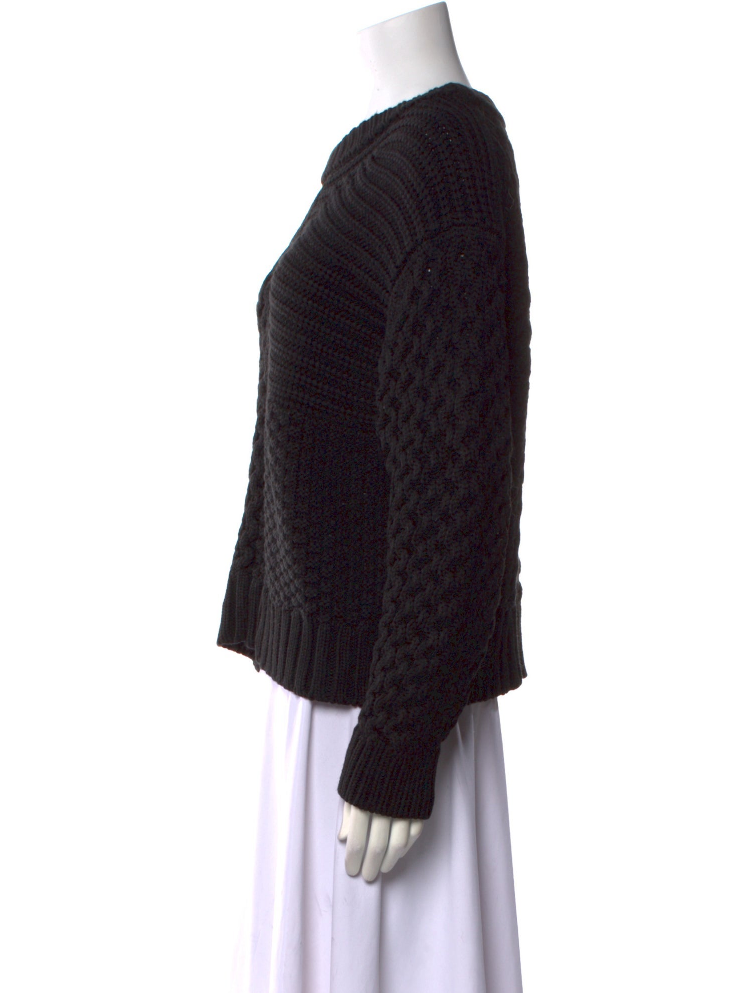 Proenza Schouler White Label Wool Scoop Neck Sweater