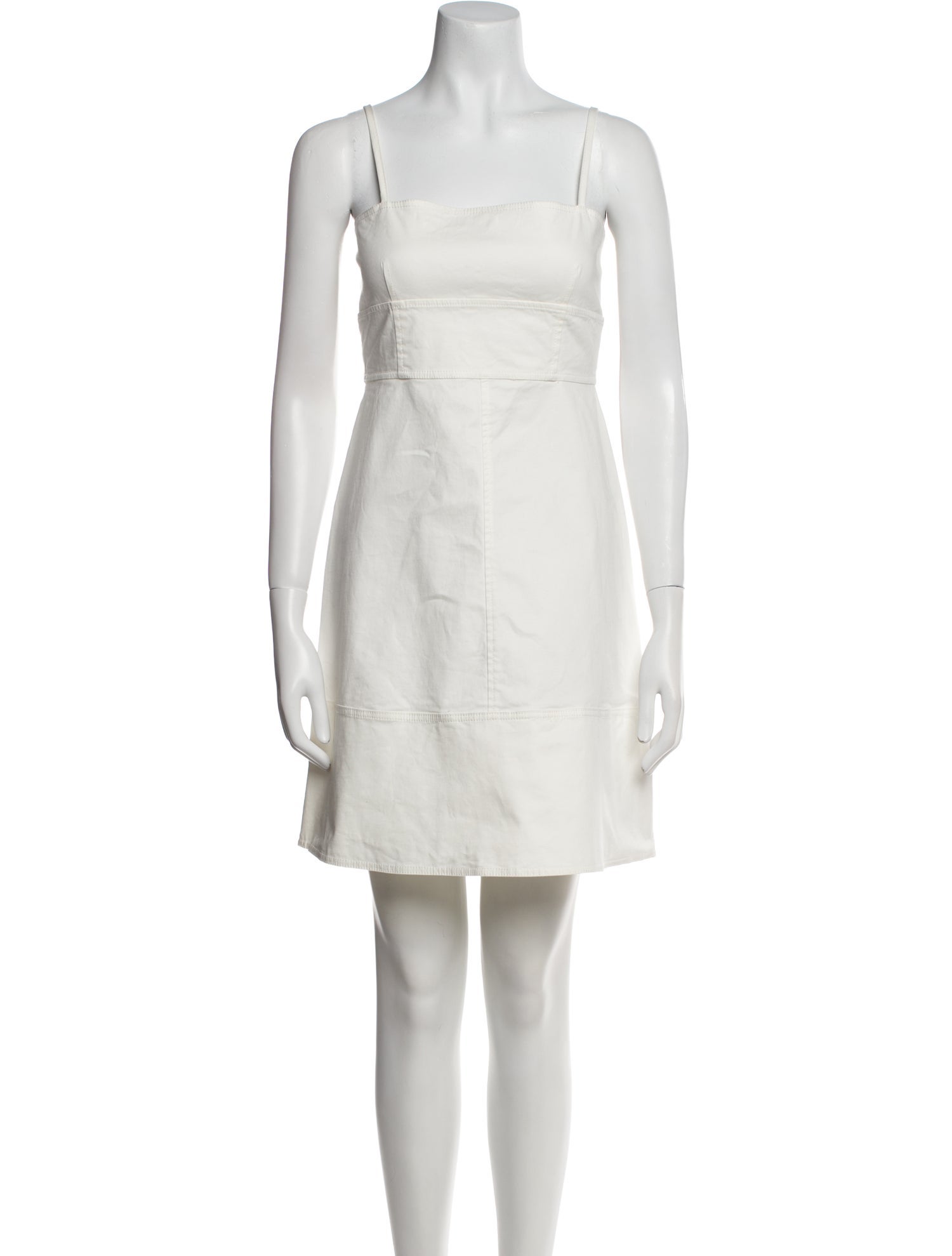 Proenza Schouler White Label Square Neckline Mini Dress