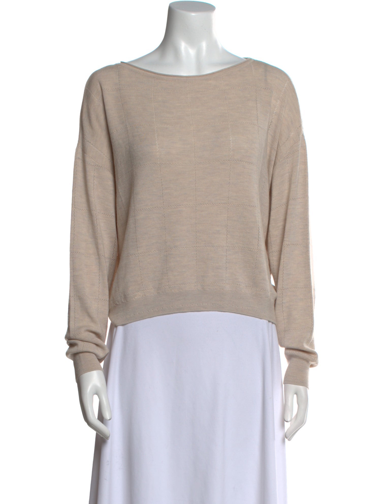Proenza Schouler White Label Wool Scoop Neck Sweater