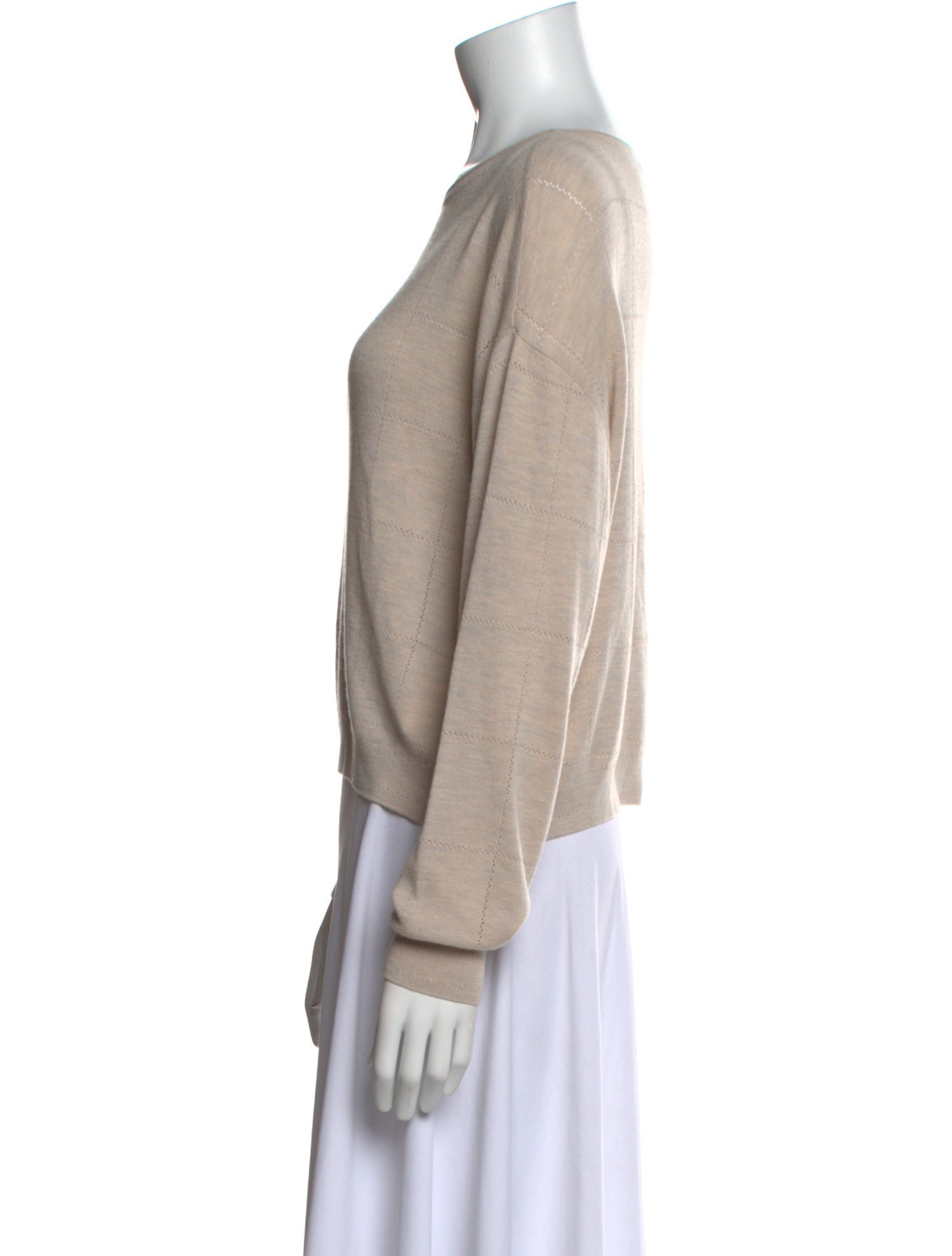 Proenza Schouler White Label Wool Scoop Neck Sweater