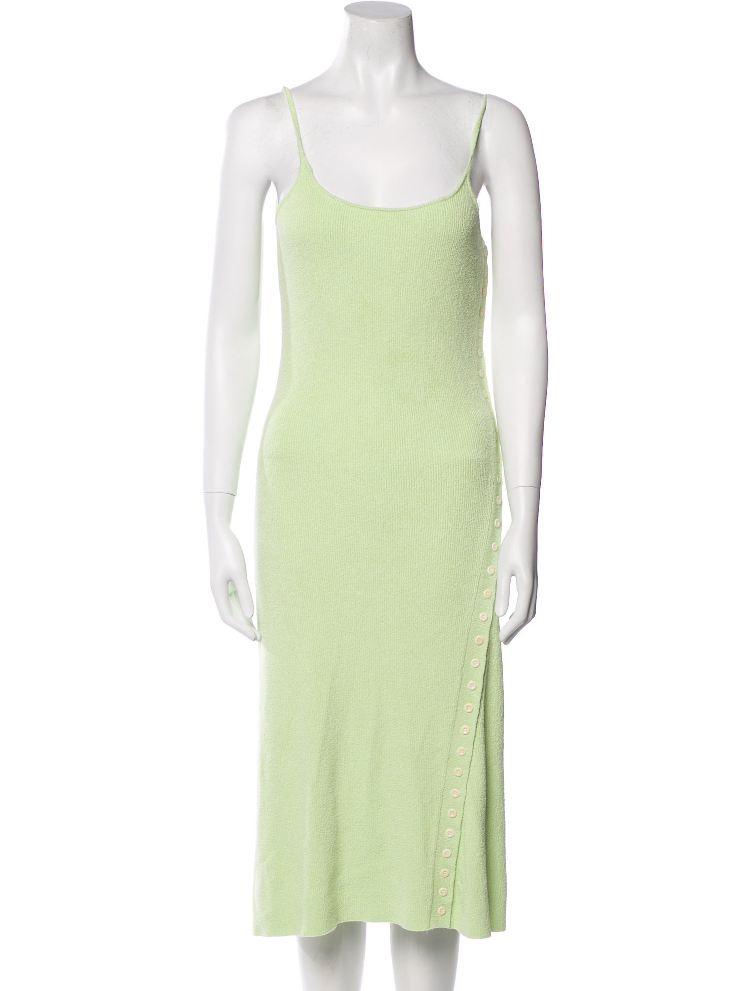 Proenza Schouler White Label Scoop Neck Midi Length Dress