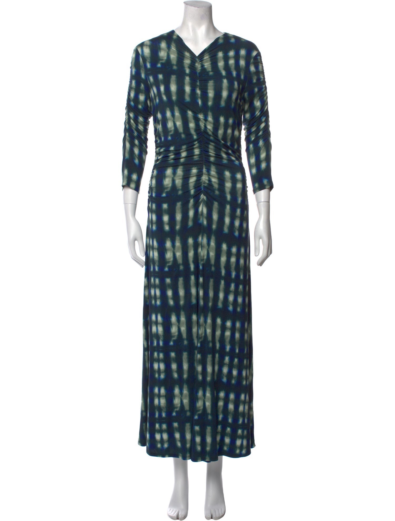 Proenza Schouler White Label Plaid Print Long Dress