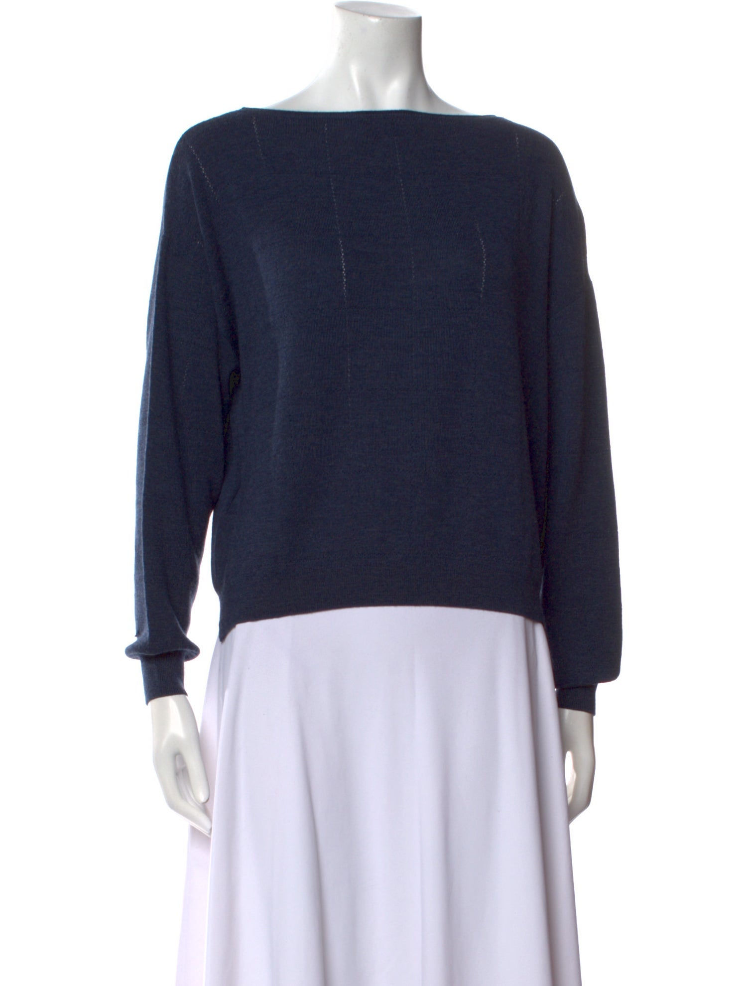 Proenza Schouler White Label Wool Bateau Neckline Sweater