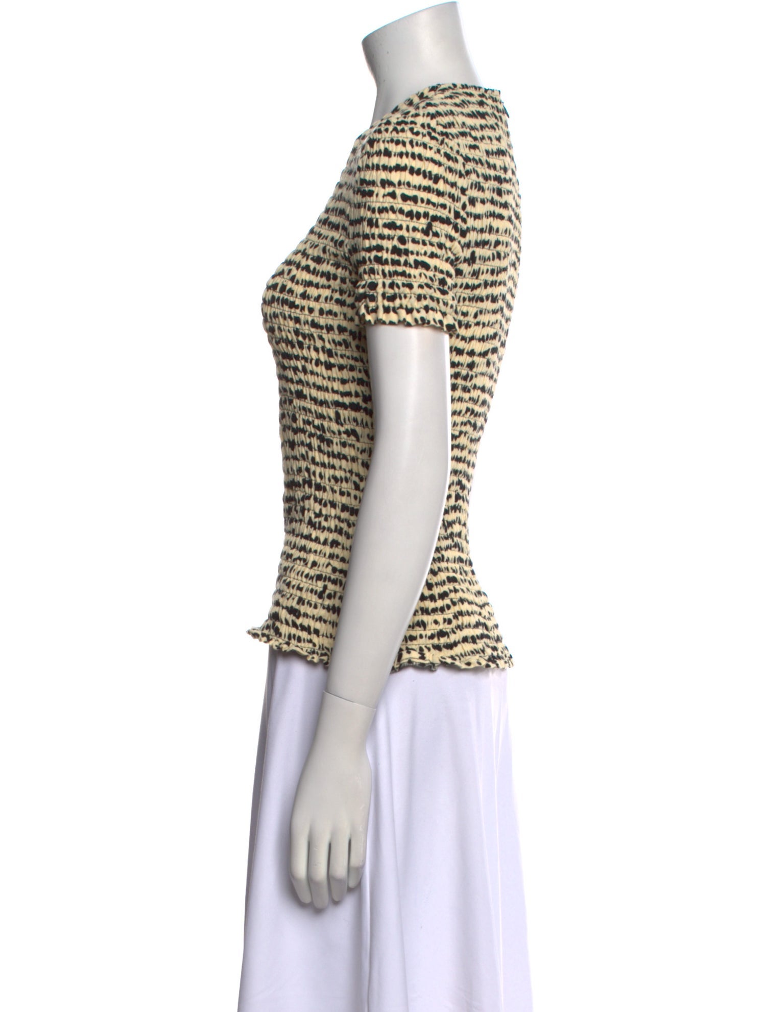 Proenza Schouler White Label Animal Print Crew Neck T-Shirt