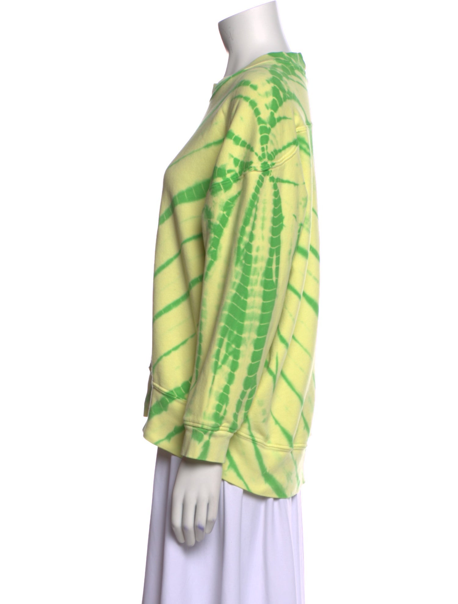 Proenza Schouler White Label Tie-Dye Print Crew Neck Sweatshirt