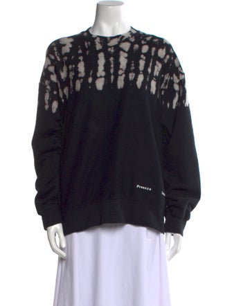 Proenza Schouler White Label Tie-Dye Print Crew Neck Top