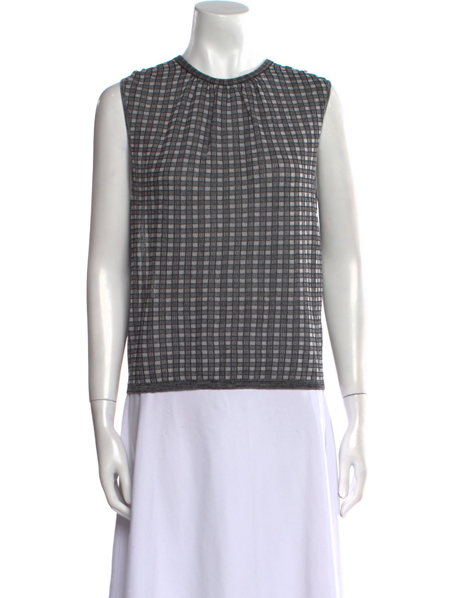 Proenza Schouler White Label Crew Neck Sleeveless Top