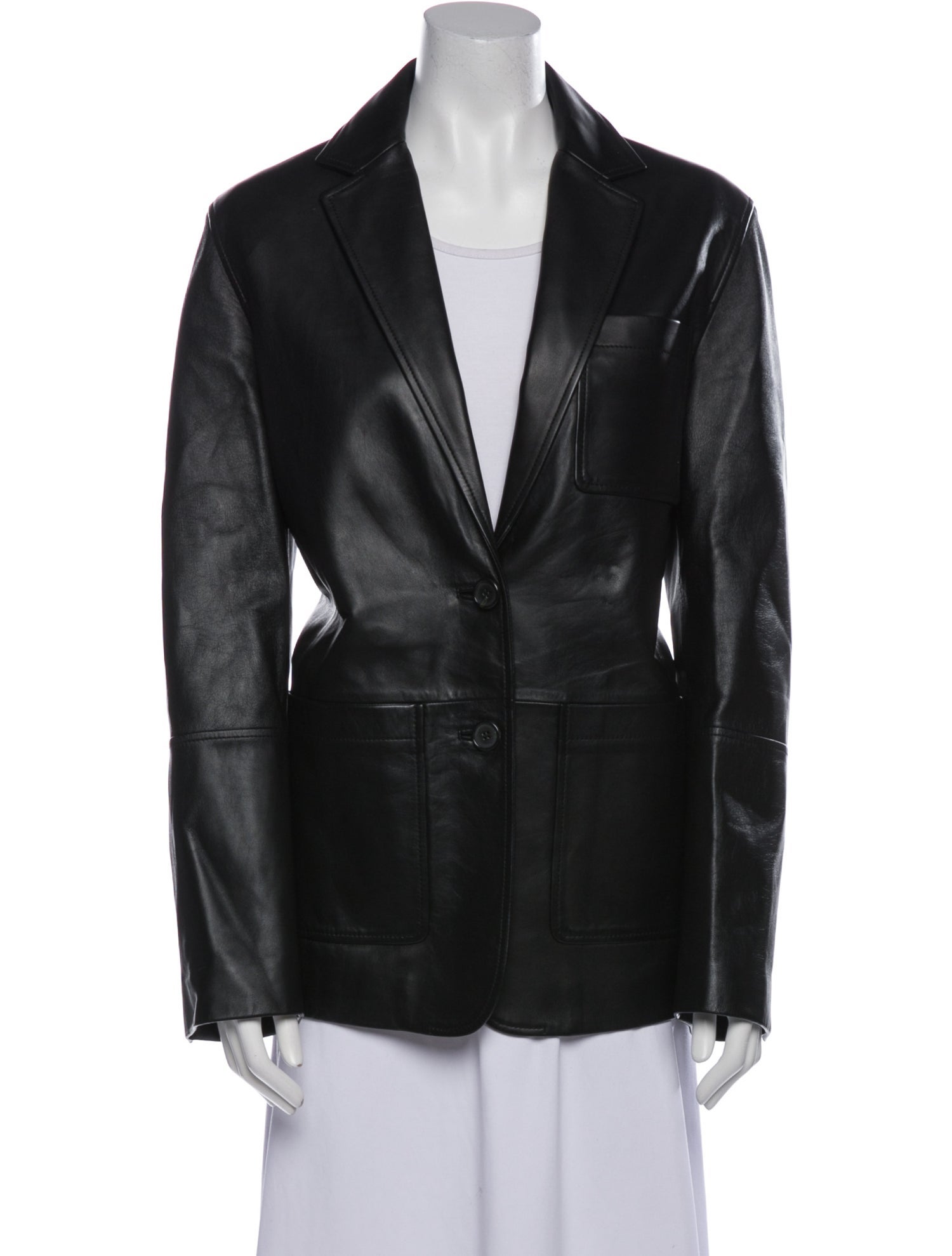 Proenza Schouler White Label Leather Blazer