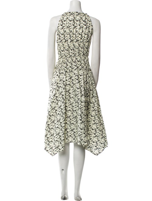 Proenza Schouler White Label Floral Print Midi Length Dress
