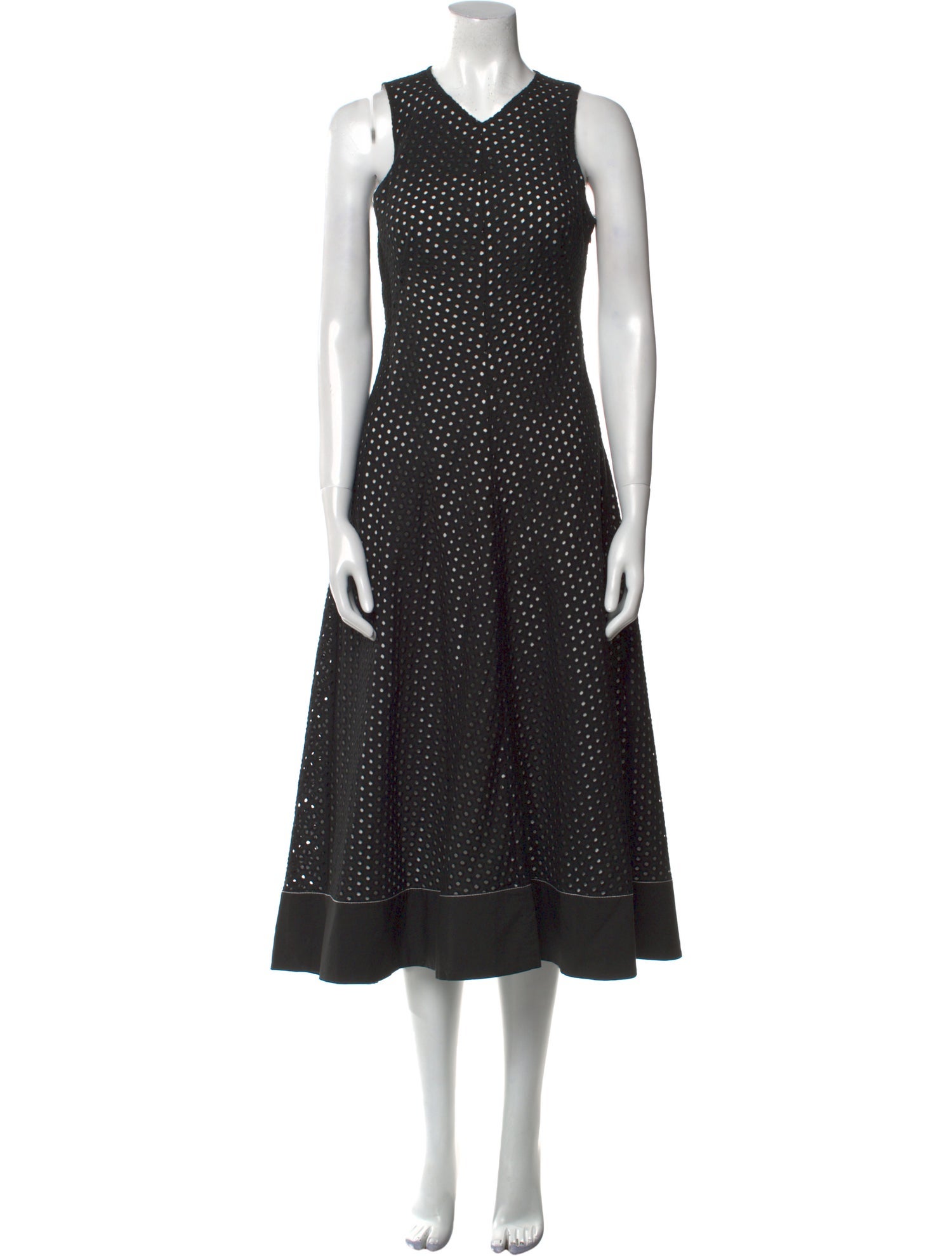 Proenza Schouler White Label Polka Dot Print Long Dress