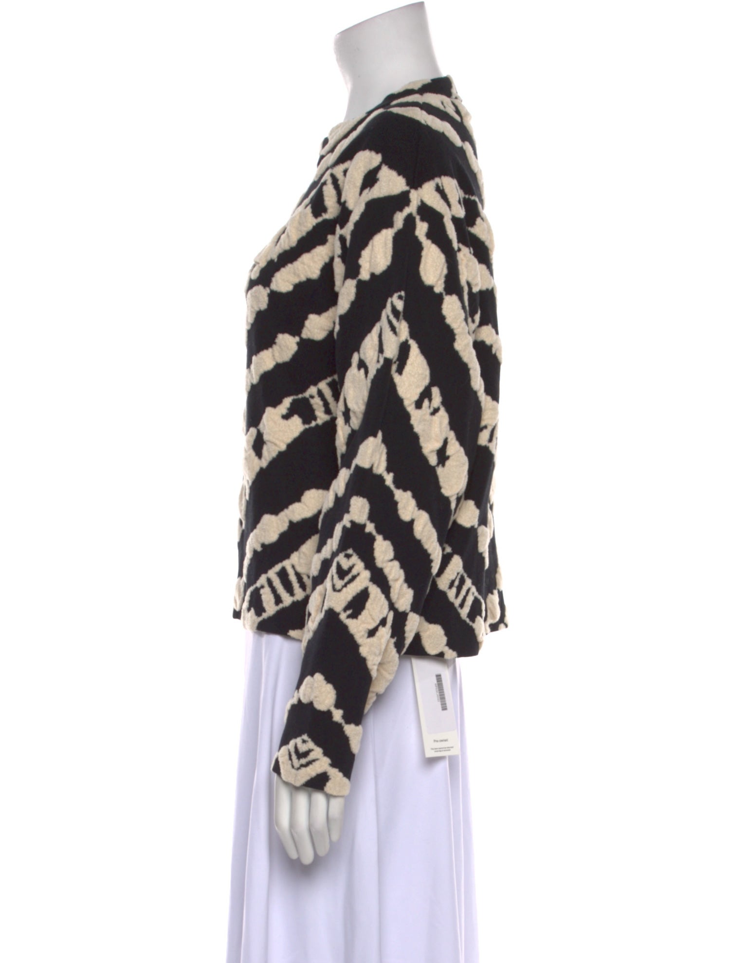 Proenza Schouler White Label Patterned Crew Neck Sweatshirt w/ Tags