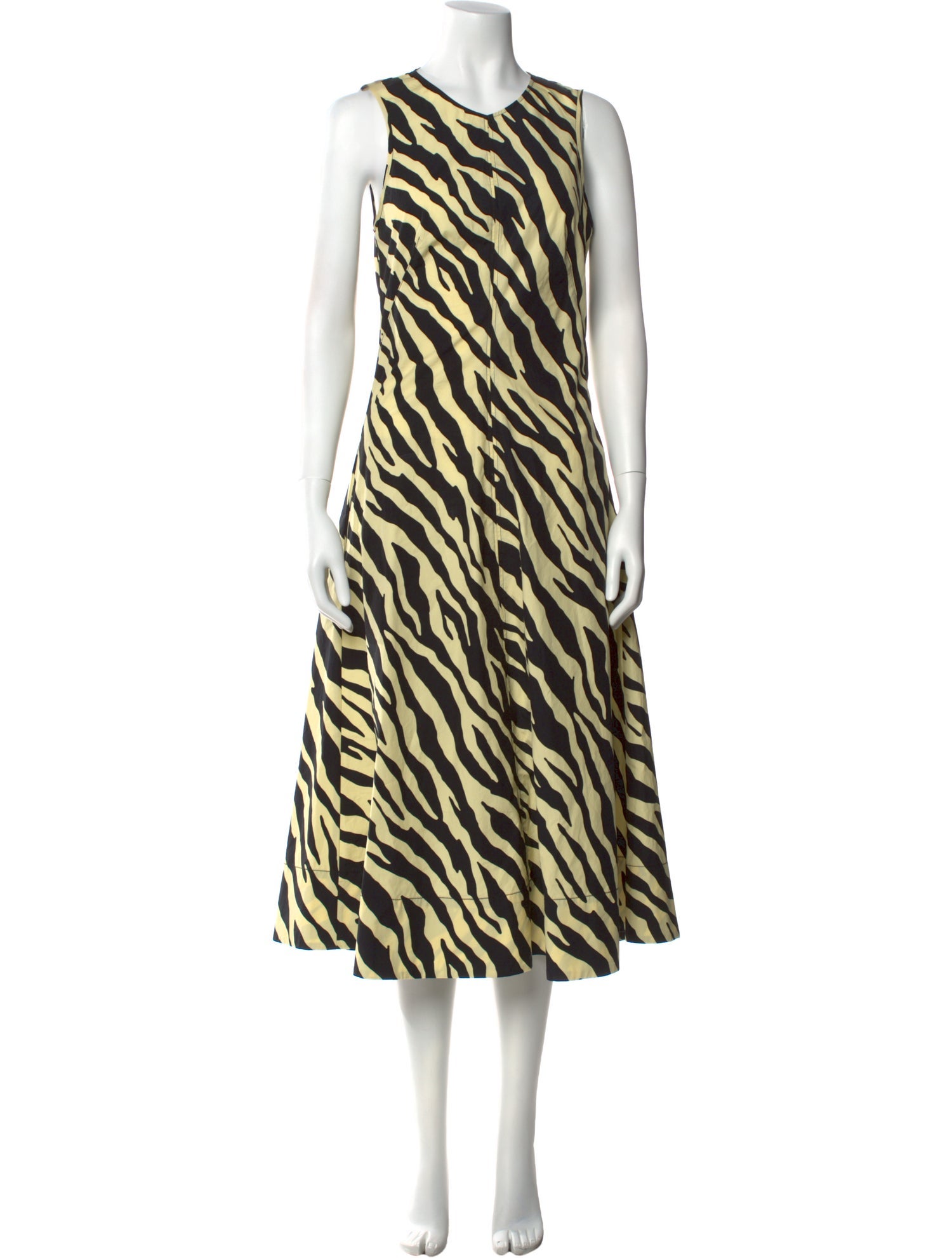 Proenza Schouler White Label Animal Print Long Dress