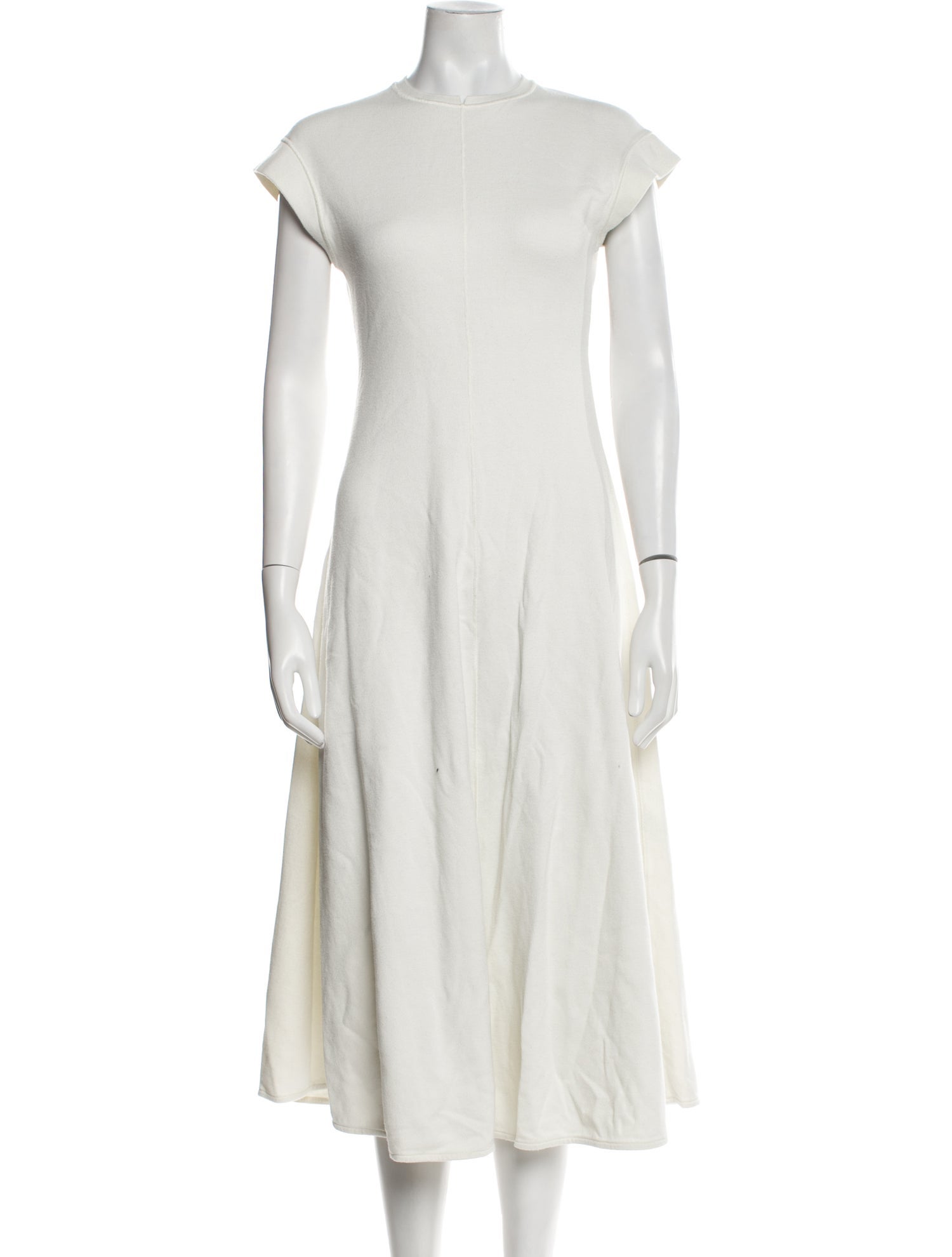 Proenza Schouler White Label Crew Neck Midi Length Dress