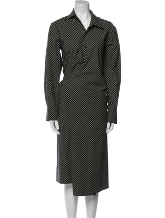 Proenza Schouler White Label Polka Dot Print Midi Length Dress