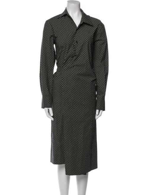 Proenza Schouler White Label Polka Dot Print Midi Length Dress