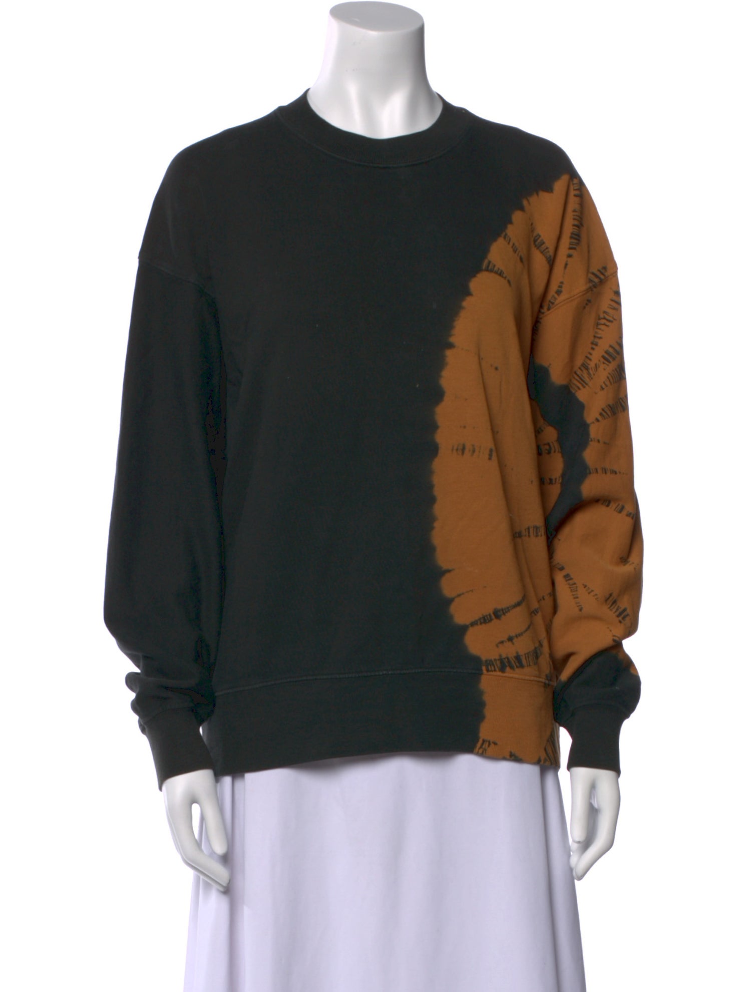 Proenza Schouler White Label Tie-Dye Print Crew Neck Sweater
