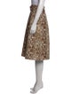 Proenza Schouler White Label Animal Print Knee-Length Skirt