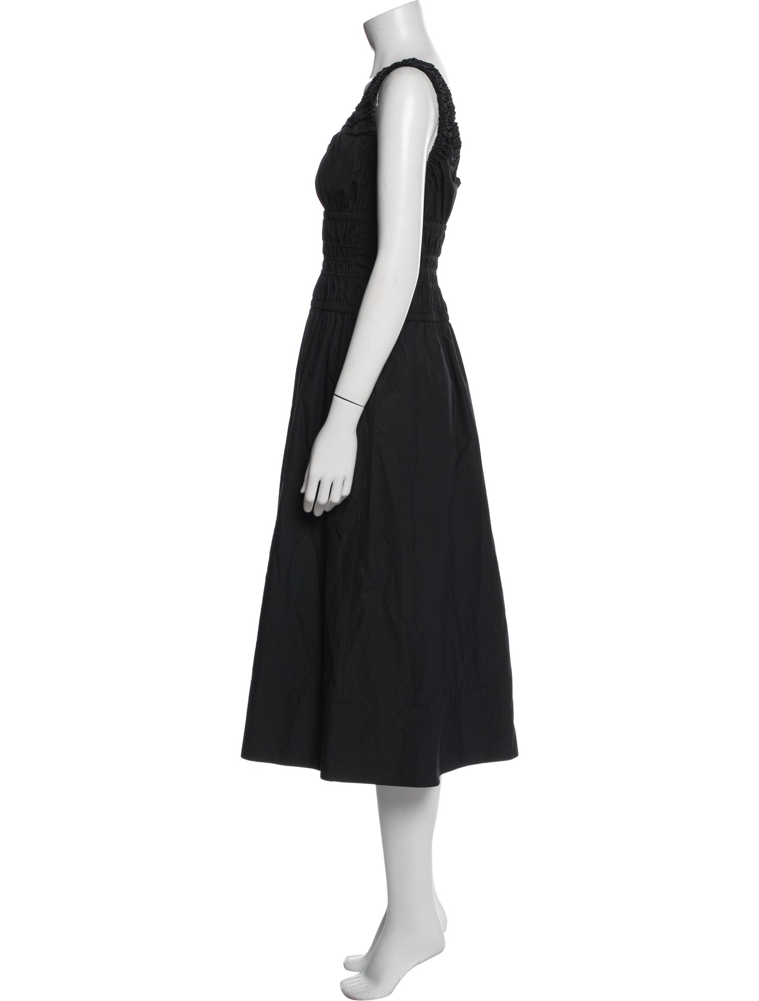 Proenza Schouler White Label Scoop Neck Midi Length Dress