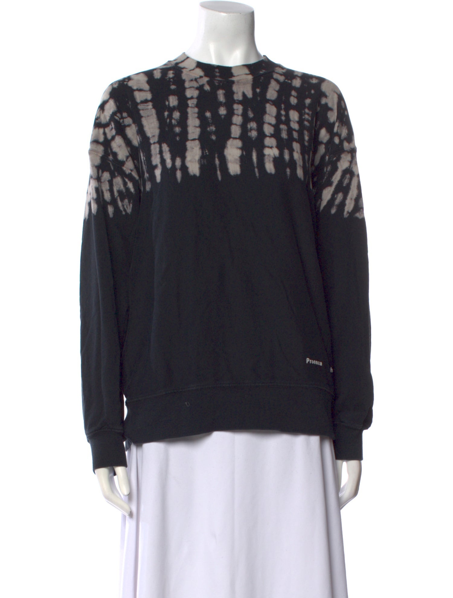 Proenza Schouler White Label Tie-Dye Print Crew Neck Sweatshirt