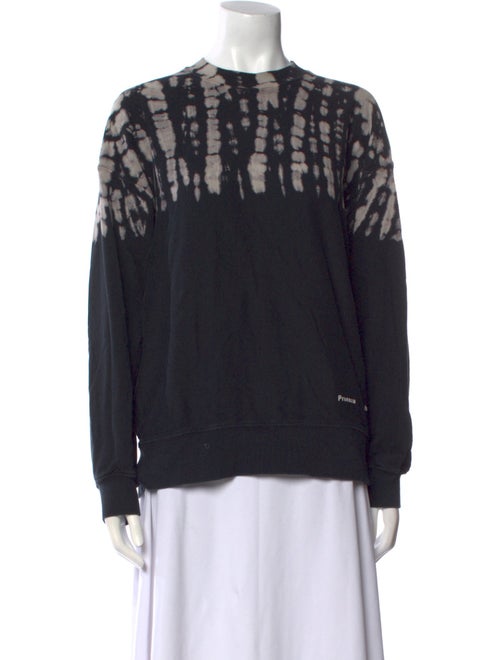 Proenza Schouler White Label Tie-Dye Print Crew Neck Sweatshirt