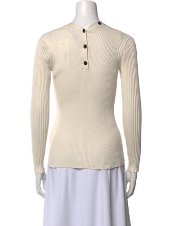 Proenza Schouler White Label V-Neck Long Sleeve Top