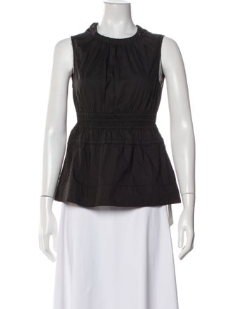 Proenza Schouler White Label Crew Neck Sleeveless Top