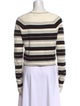 Proenza Schouler White Label Striped Crew Neck Crop Top