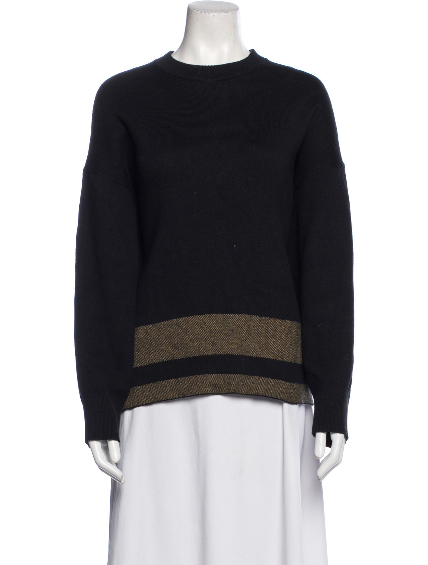 Proenza Schouler White Label Striped Crew Neck Sweater