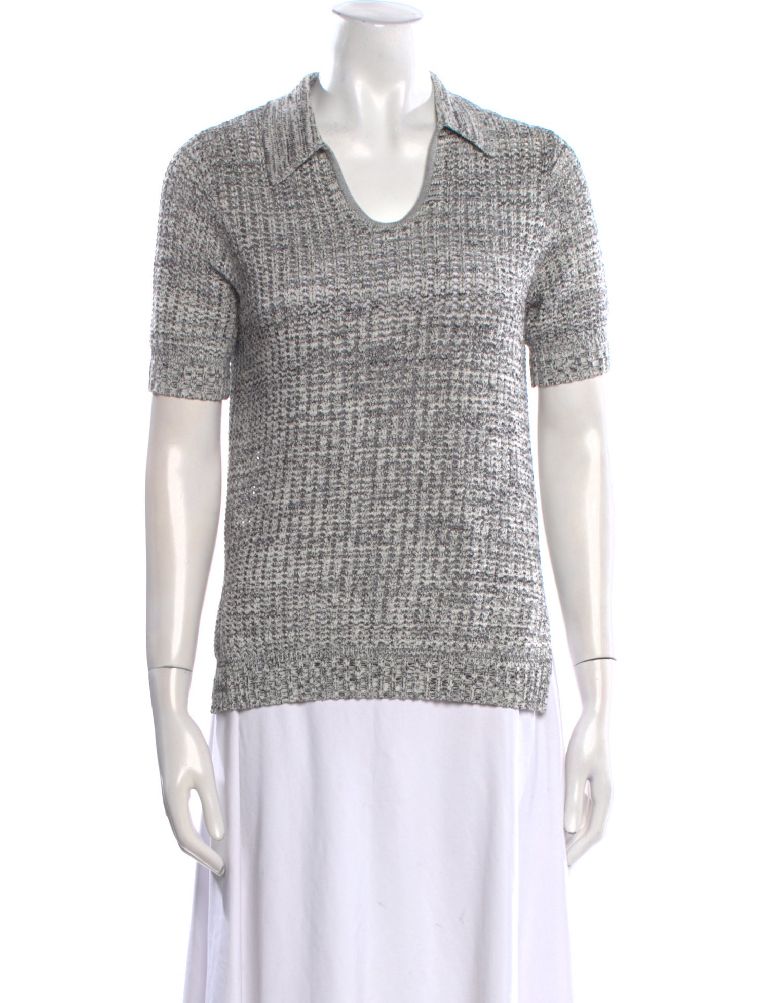 Proenza Schouler White Label V-Neck Short Sleeve T-Shirt