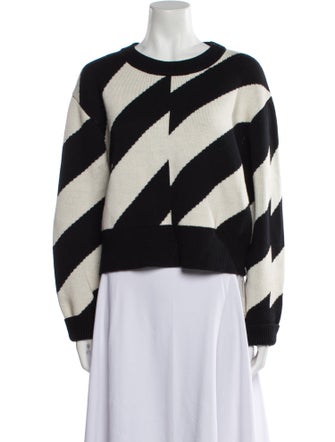 Proenza Schouler White Label Striped Scoop Neck Sweater