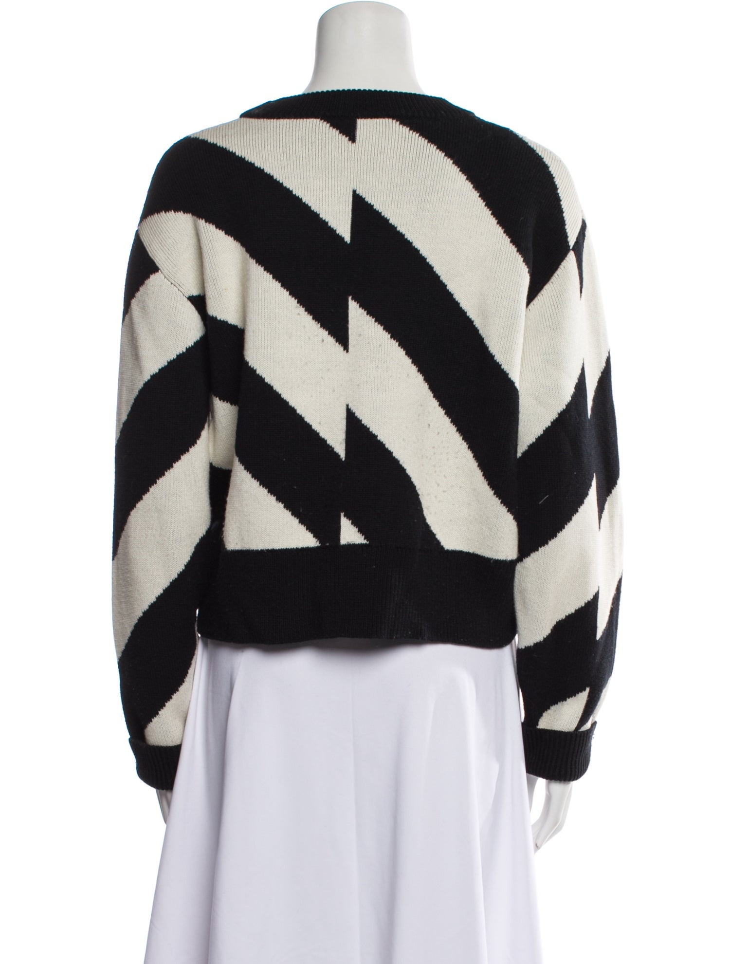 Proenza Schouler White Label Striped Scoop Neck Sweater