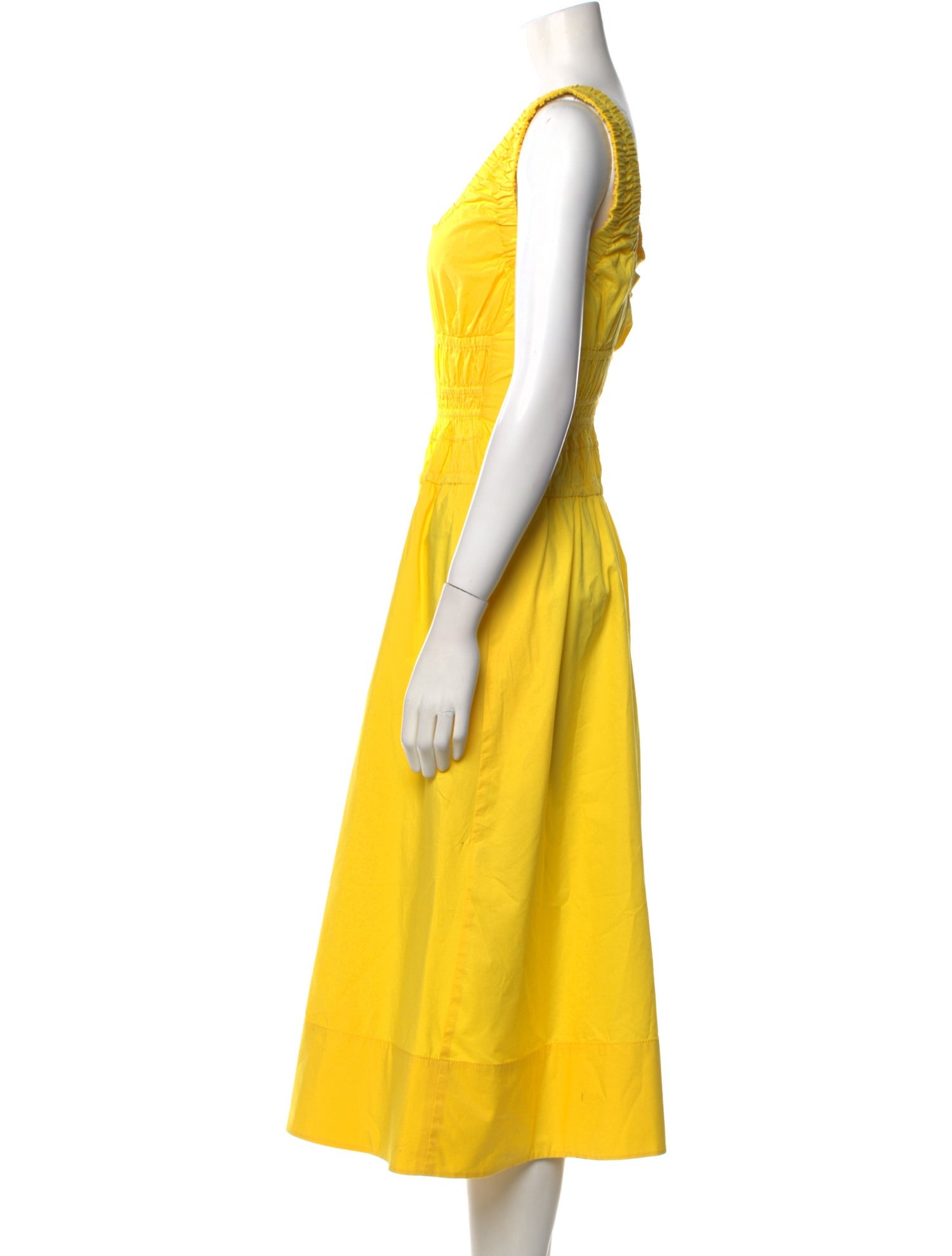 Proenza Schouler White Label Scoop Neck Midi Length Dress