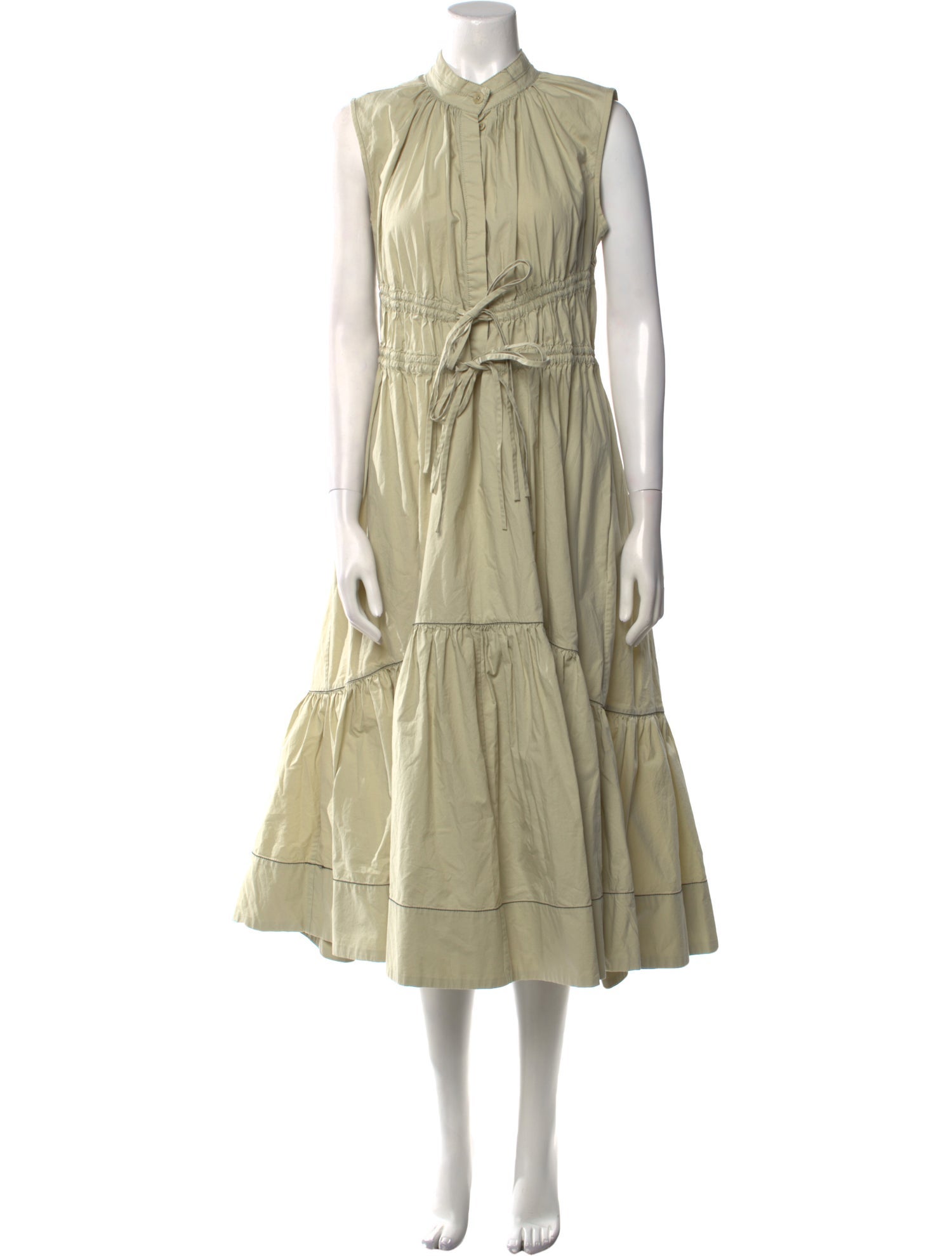 Proenza Schouler White Label Mock Neck Long Dress